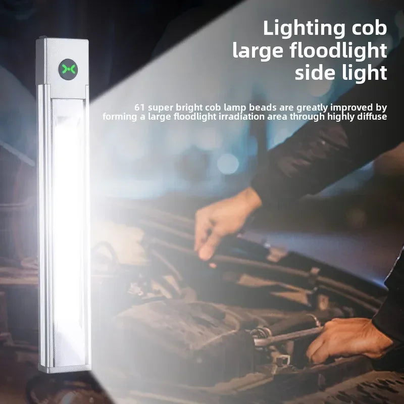 800LM Mini LED Keychain Flashlight – USB-C Rechargeable, Waterproof Torch with Magnet